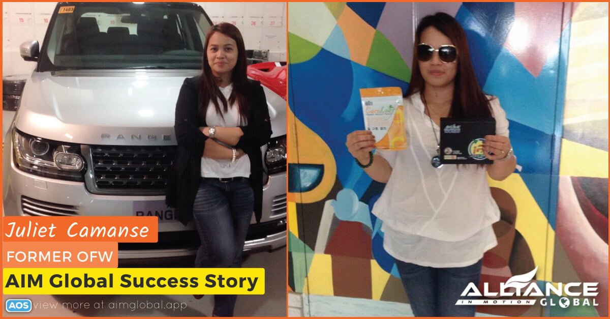 Juliet Camanse Former OFW – AIM Global Success Story